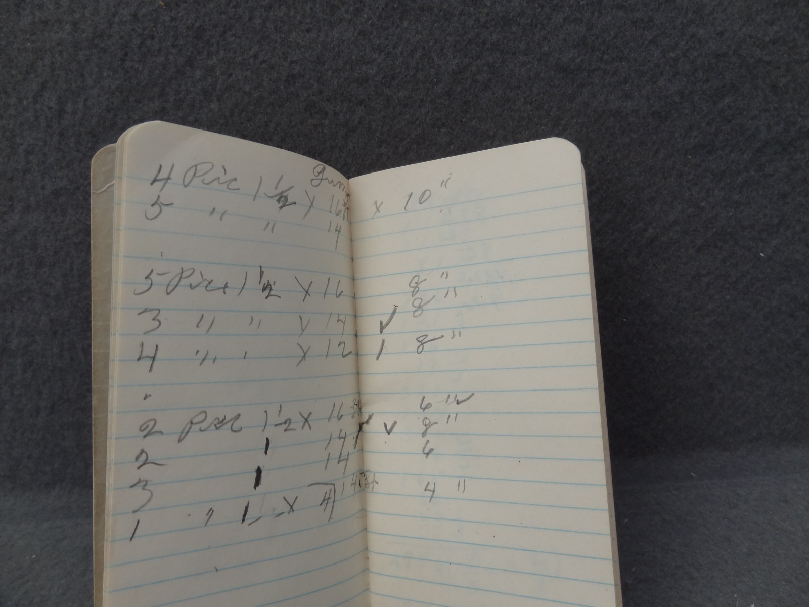 The 1953 Robertson Crop & Memo Book Mini Pamphlet Chemical Corp VA NC Notes