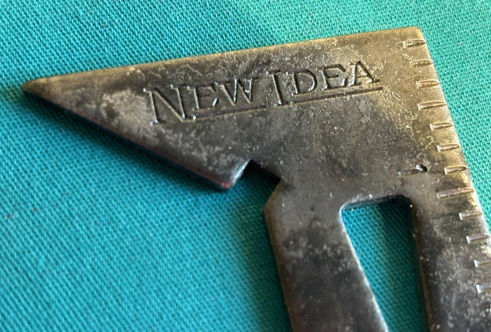 Vtg 1950s New Idea Advertising Wire Gauge 5&Prime; Ruler Measure Implement Wrench