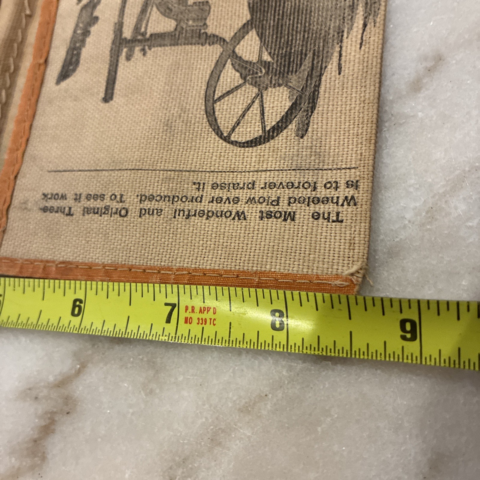 Antique Vintage SATTLEY MANUFACTURING ADVERTISING POUCH WITH 1898 CALENDAR