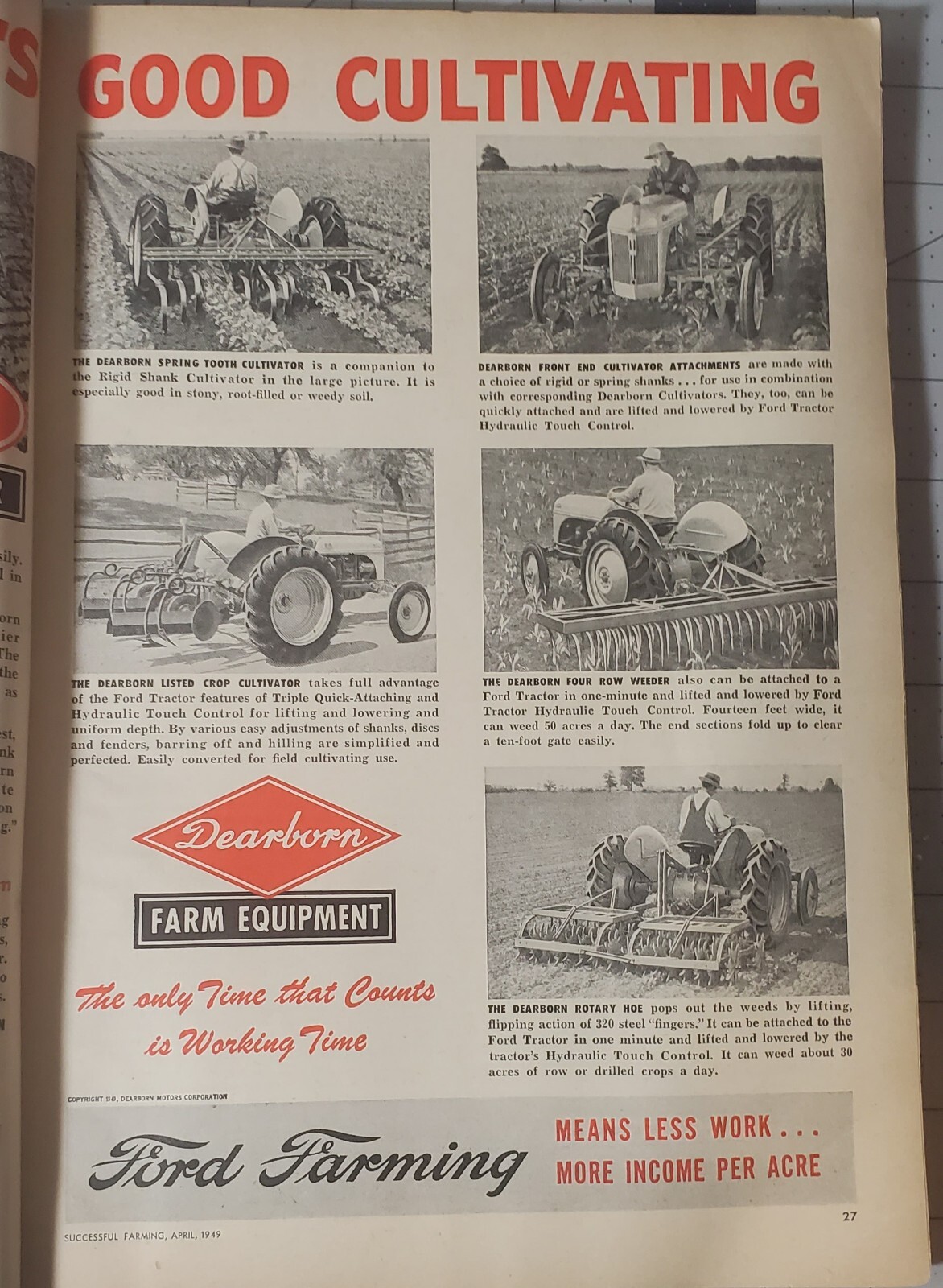 Successful Farming Magazine April 1949 Original