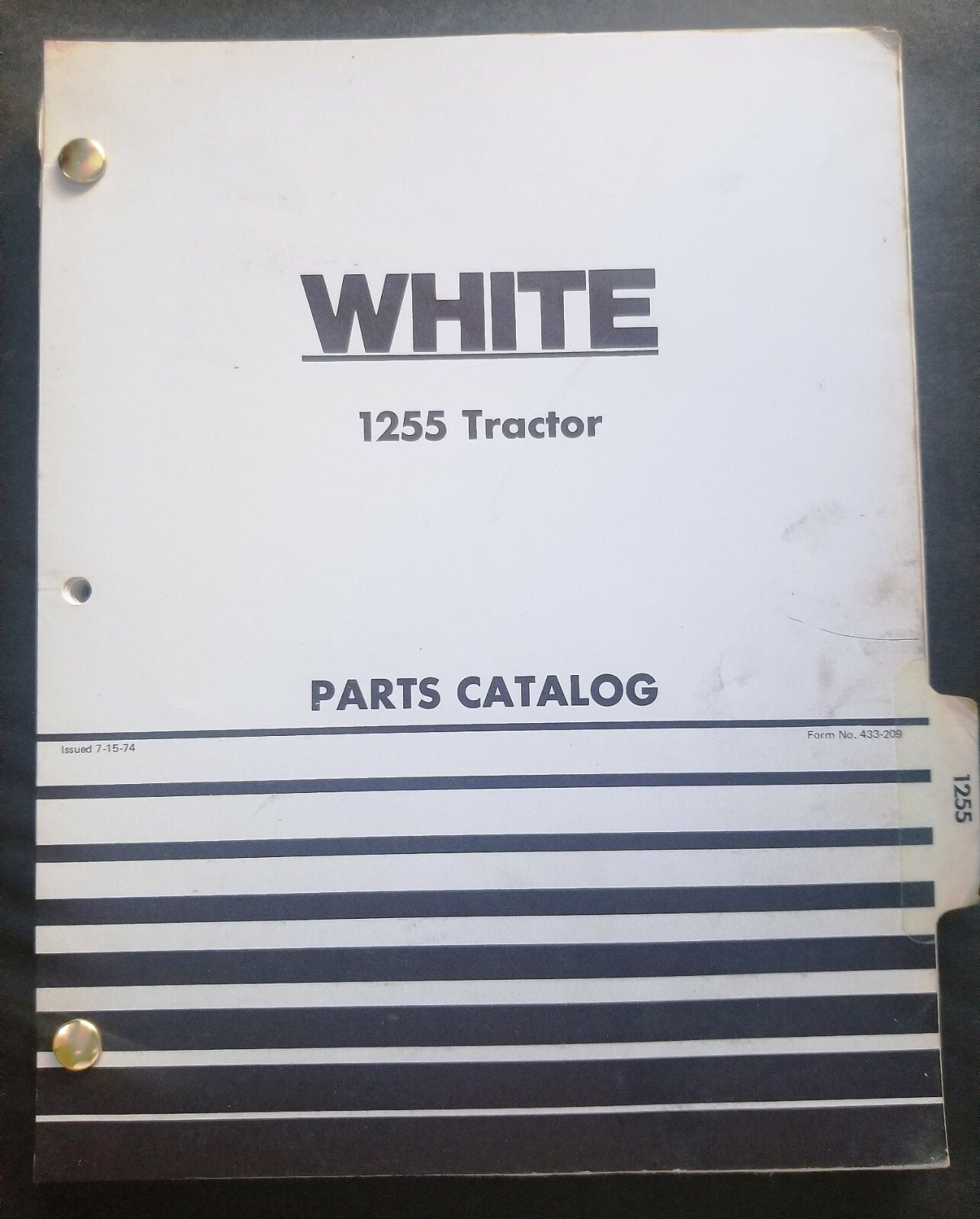 Oliver – Cockshutt Models 1255 Tractor Dealer Parts Catalog