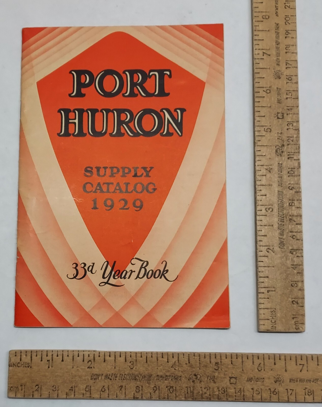 1929 – SUPPLY CATALOG – PORT HURON – 33d Year Book – listing #7379