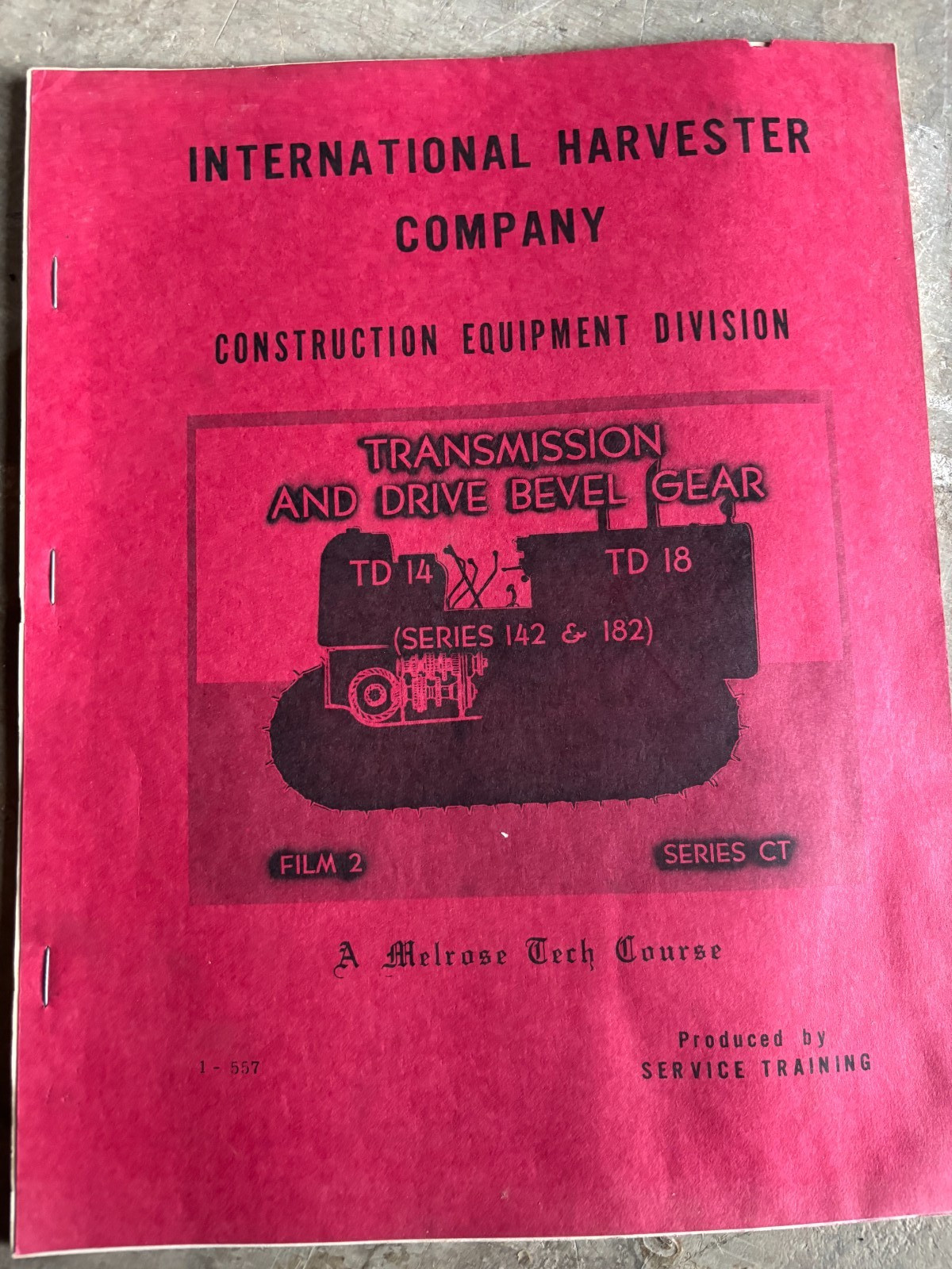 International Harvester TD14 TD18 Crawler Tractor Manual AMIL26