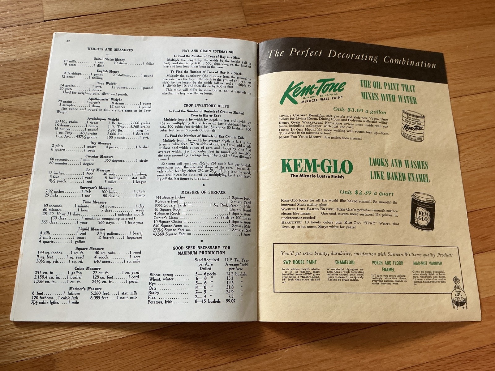 1950 Farm Acct. Record Book – J. F. Anderson Lumber Co. Minnesota, Iowa, Dakotas