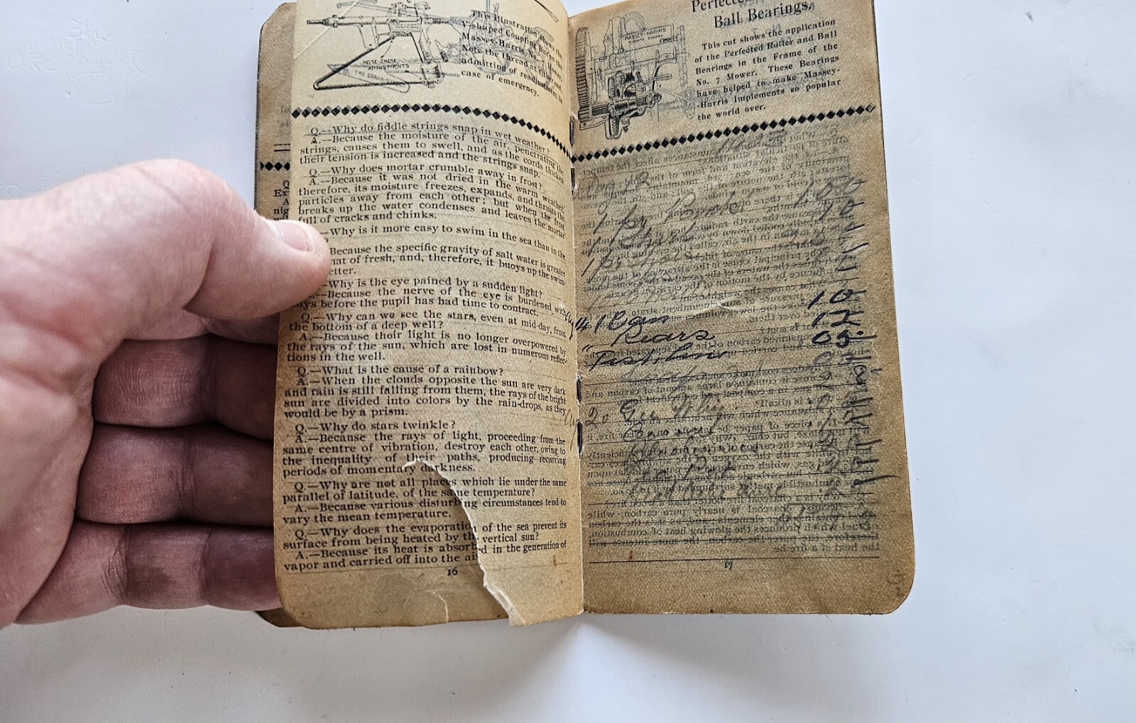 vtg 1904 massey harris pocket compendium booklet