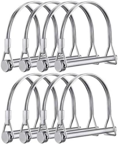 8 Pack Trailer Hitch Pin 1/4 x 4inch Wire Lock Pin Hitch Pin Clip Safety Pin …