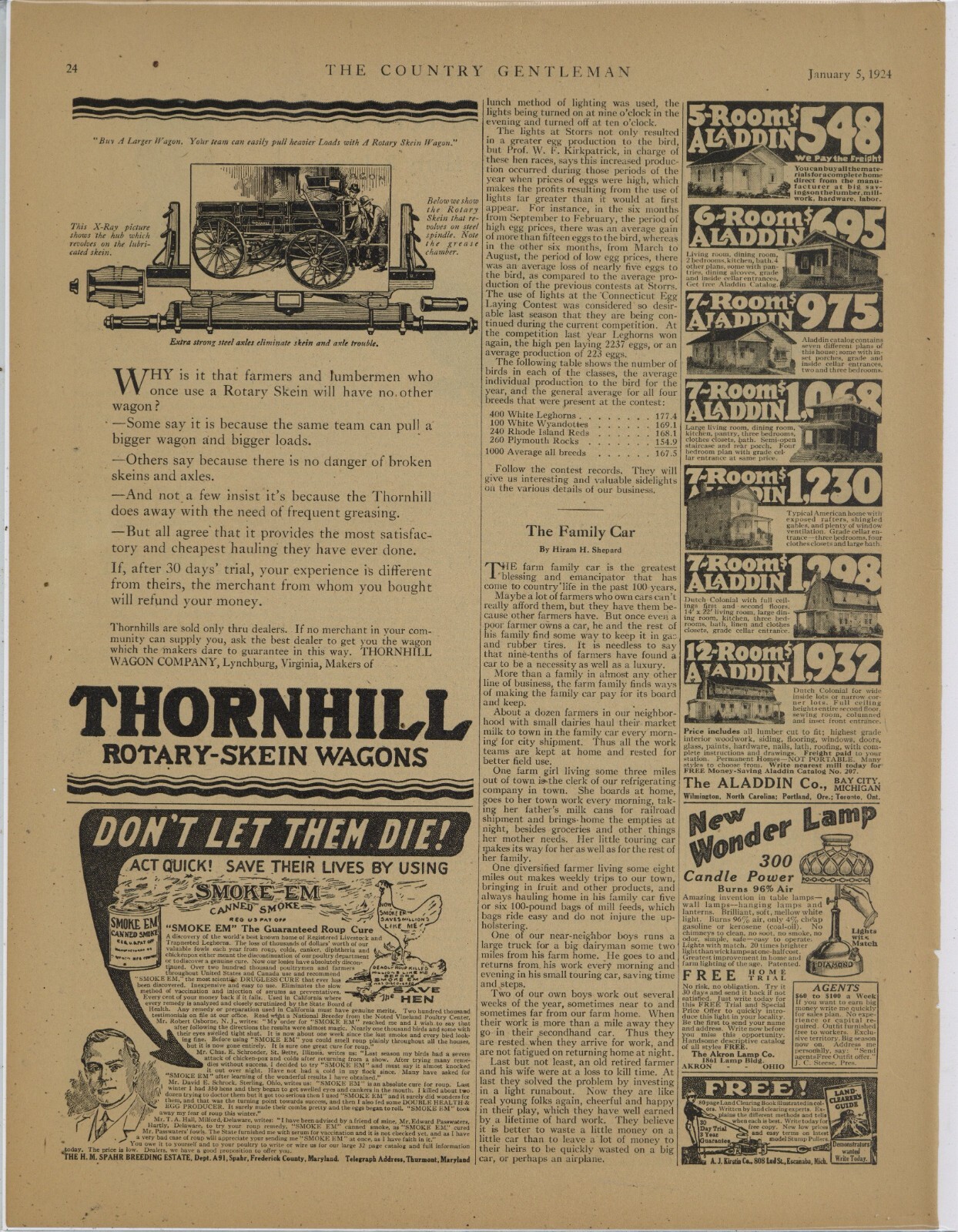 1923 Thornhill Wagon Co. Ad; Rotary Skein Wagon Intro – Lynchburg, Virginia