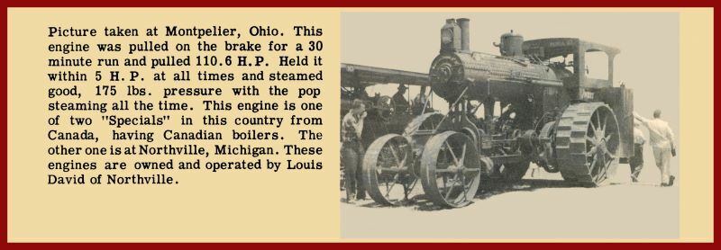 1956 Thresherman&rsquo;s Reunion NEW Metal Sign: Montpelier, OhiO – Special Engine
