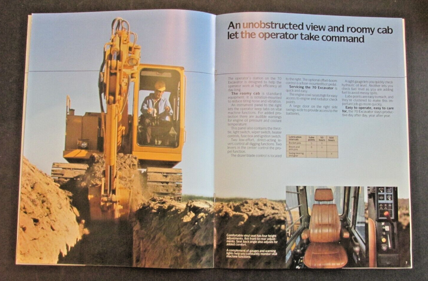 JOHN DEERE 30 50 70 EXCAVATORS SPECTIFICATIONS Dealer AD CATALOG