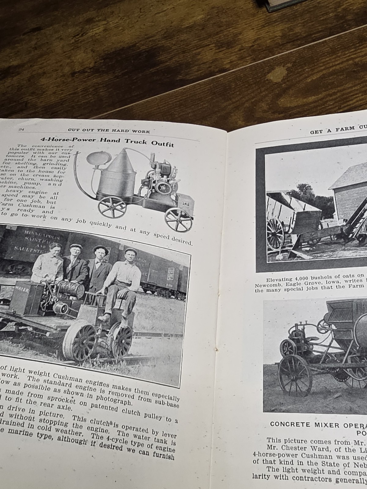 Original 1915 Cushman Motor Works Catalog Brochure Hit Miss Engine Lincoln