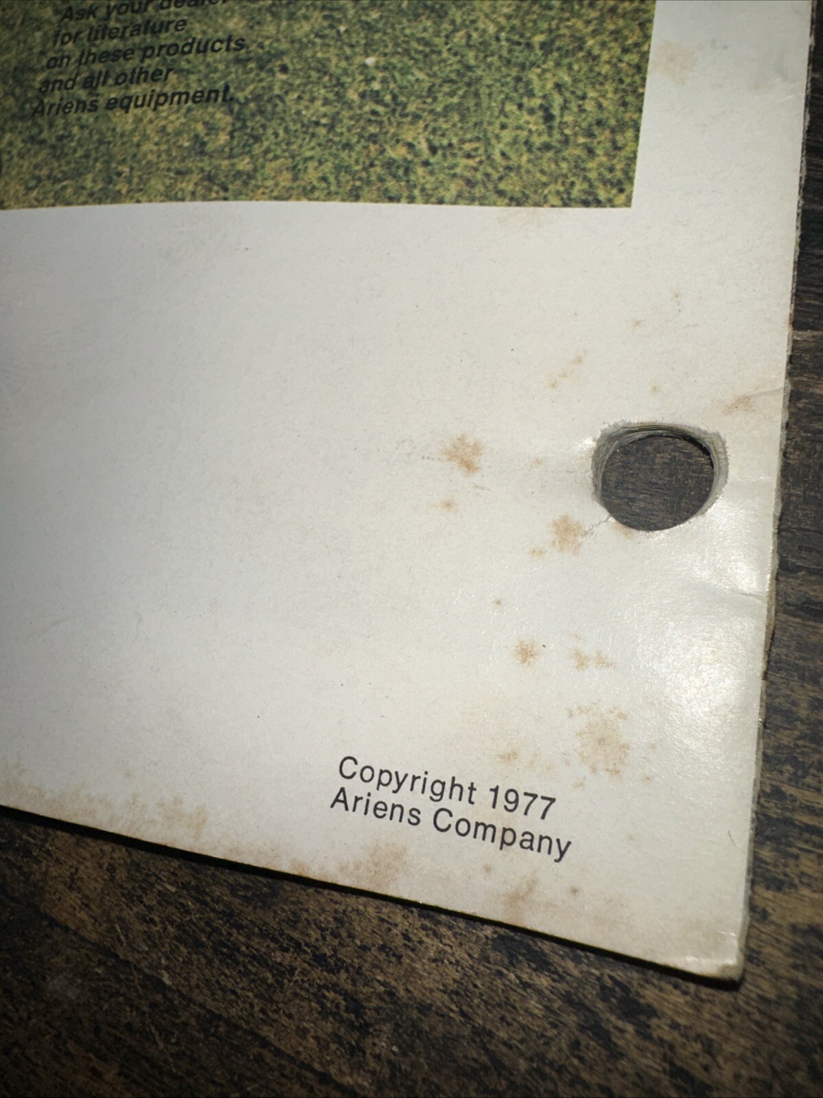 1977 ARIENS Riding Mowers Advertising Catalog Vintage