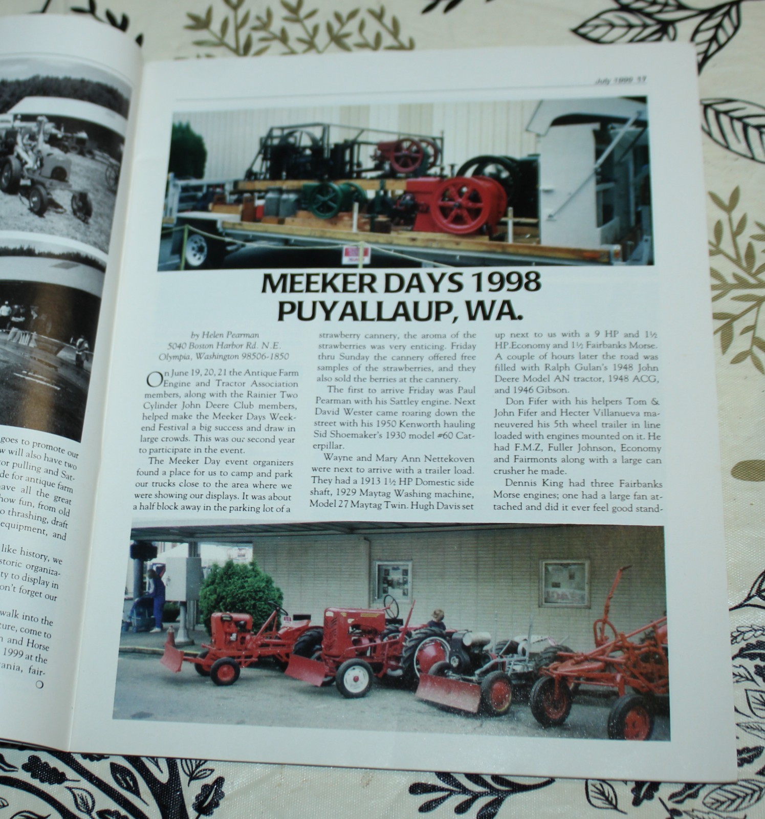 Six Issues! VINTAGE 1999 GAS ENGINE MAGAZINE Tractors ANTIQUE ENGINES More!
