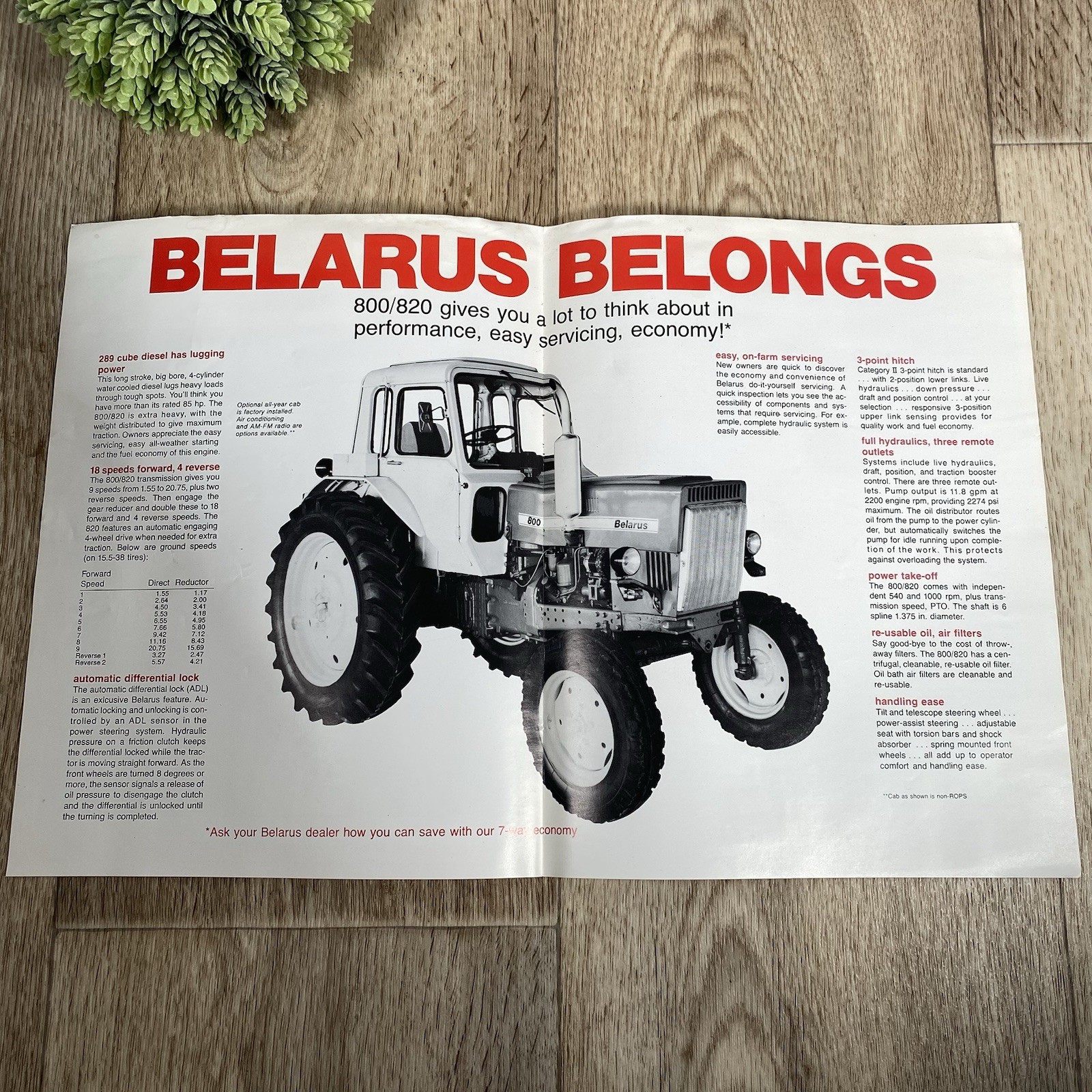 Belarus 800 820 Tractor Dealership Sales Brochure Milwaukee Wisconsin