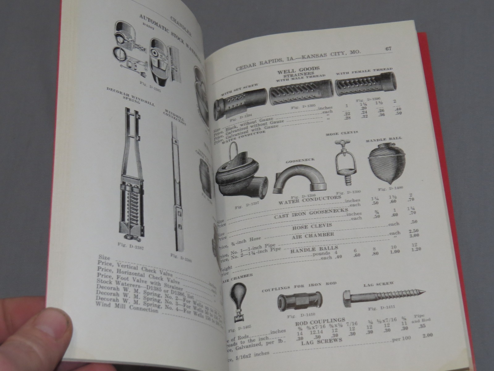Vintage 1920&rsquo;s CHANDLER Pump Supply Co Full Line Catalog Kansas City Missouri