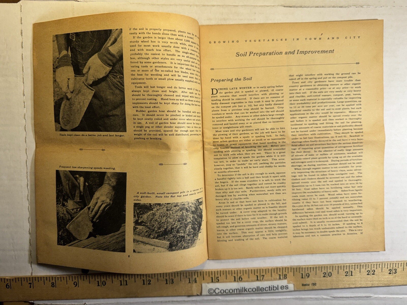 Vintage 1951 United States Department of Agriculture Growing Vegetables Brochure