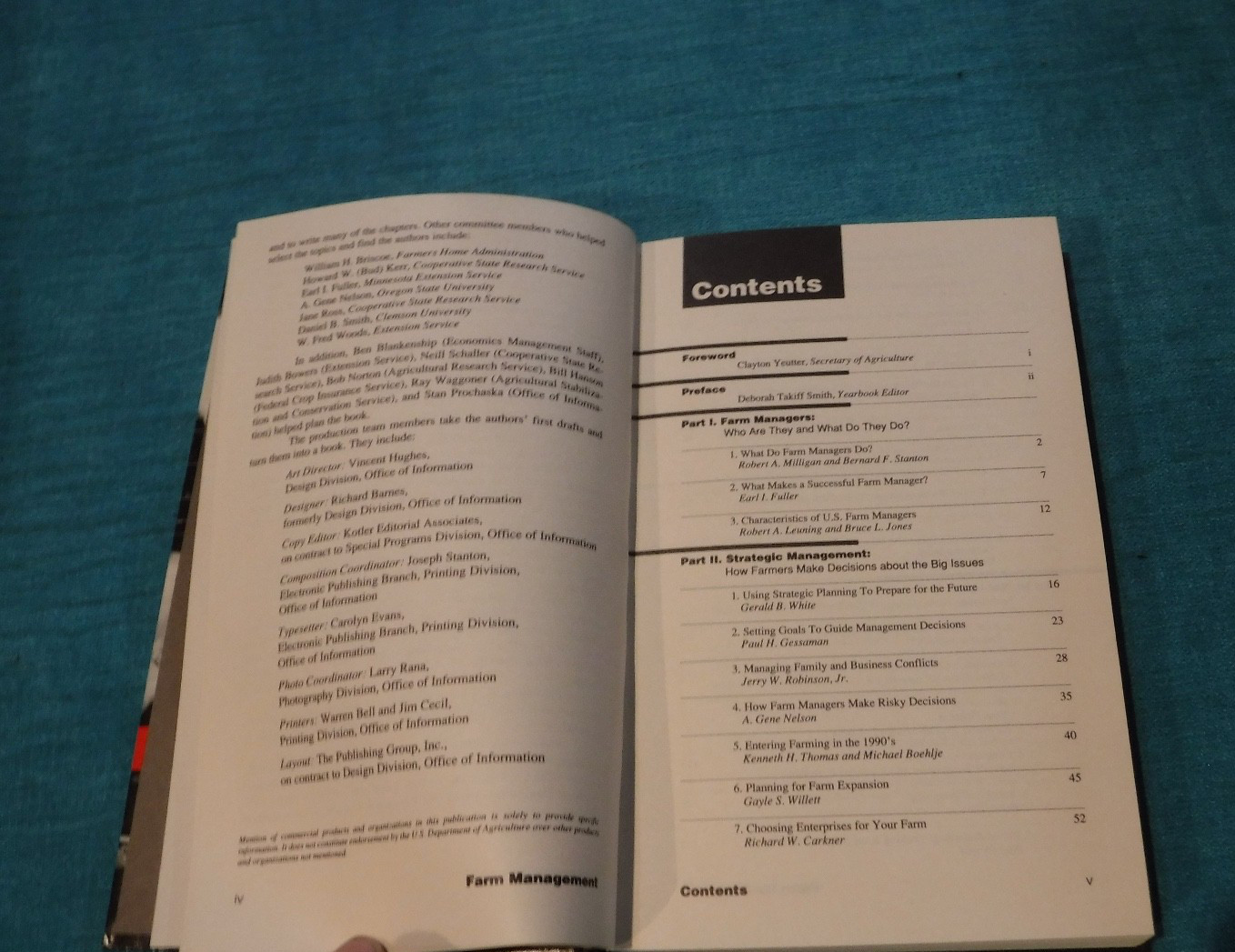1989 Yearbook of Agriculture: Farm Management:How to Achieve Your Farm Business