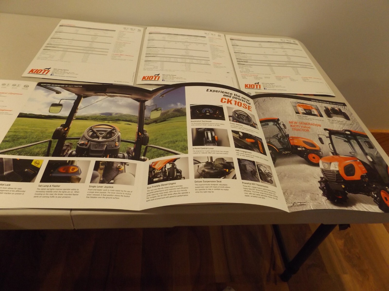 7-pc. KIOTI COMPACT, SUB-COMPACT, UTILITY TRACTORS, 2016