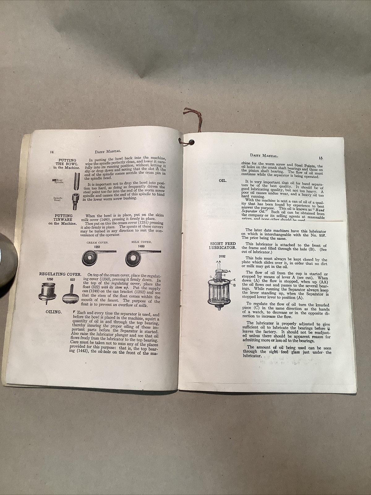 1930s Instructions Daisy De Laval Separator INV-P0004