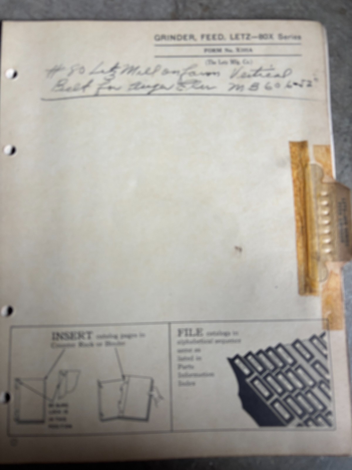 John Deere Letz Box Series Feed Grinder Parts Book Manual AMIL26