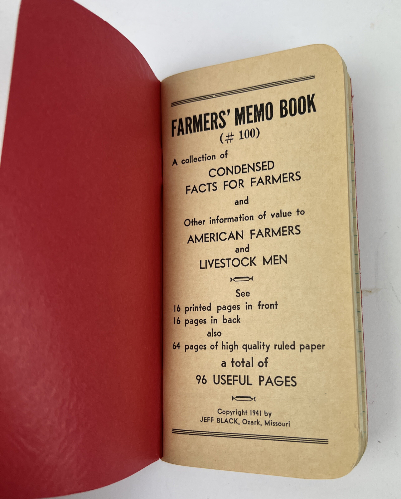 Vintage Advertising Farmers Memo Book Farm Progress Dempwolf’s Fertilizer 4 Lot