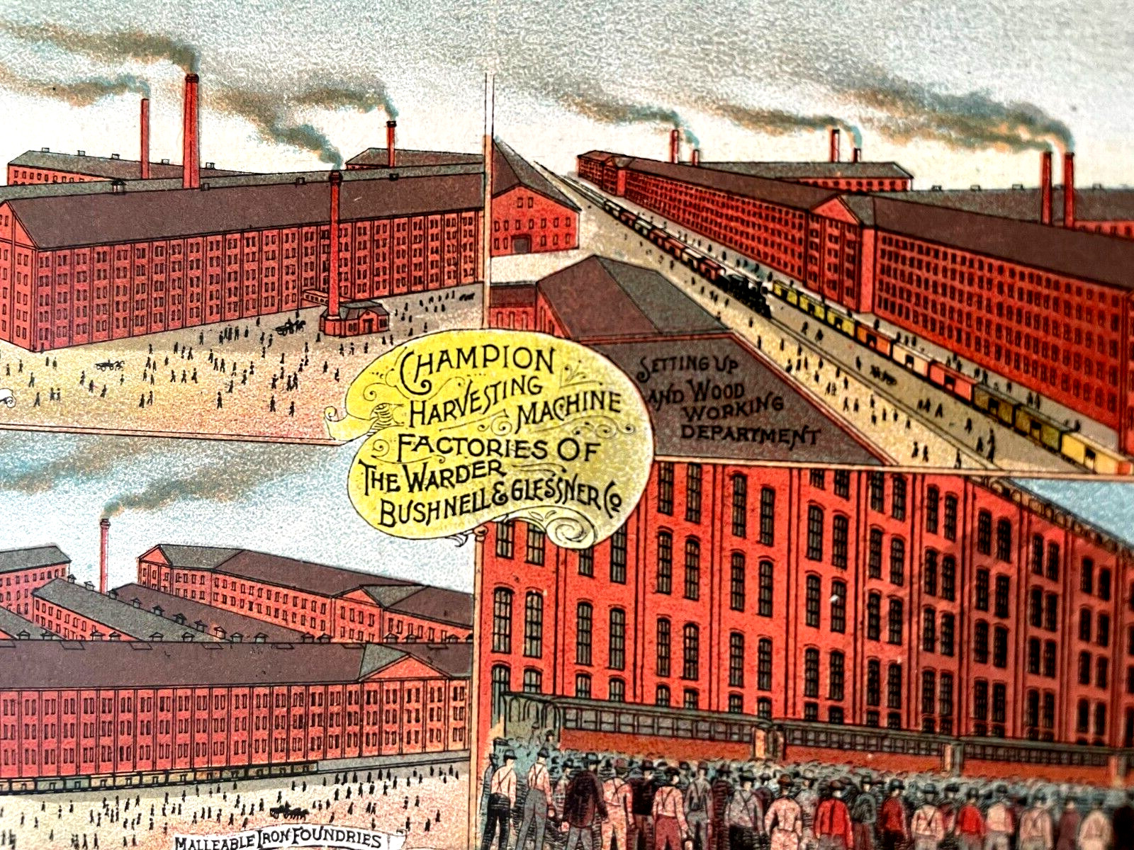 Fantastic Victorian Trade Brochure & Map « The Warder Bushnell & Glessner Co » *