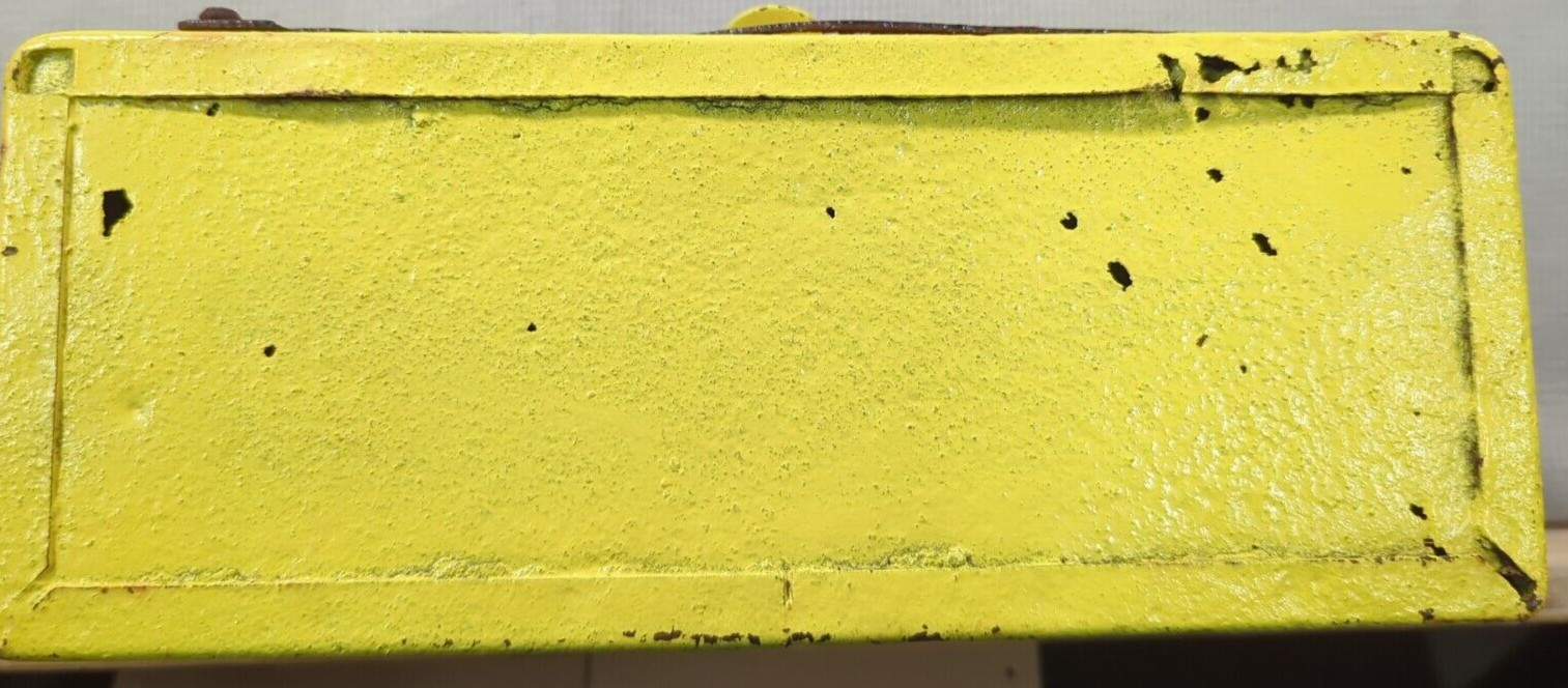 Fordson Tractor Tool Box Antique Farm Collectible 1910-20s Yellow Birdhouse Conv