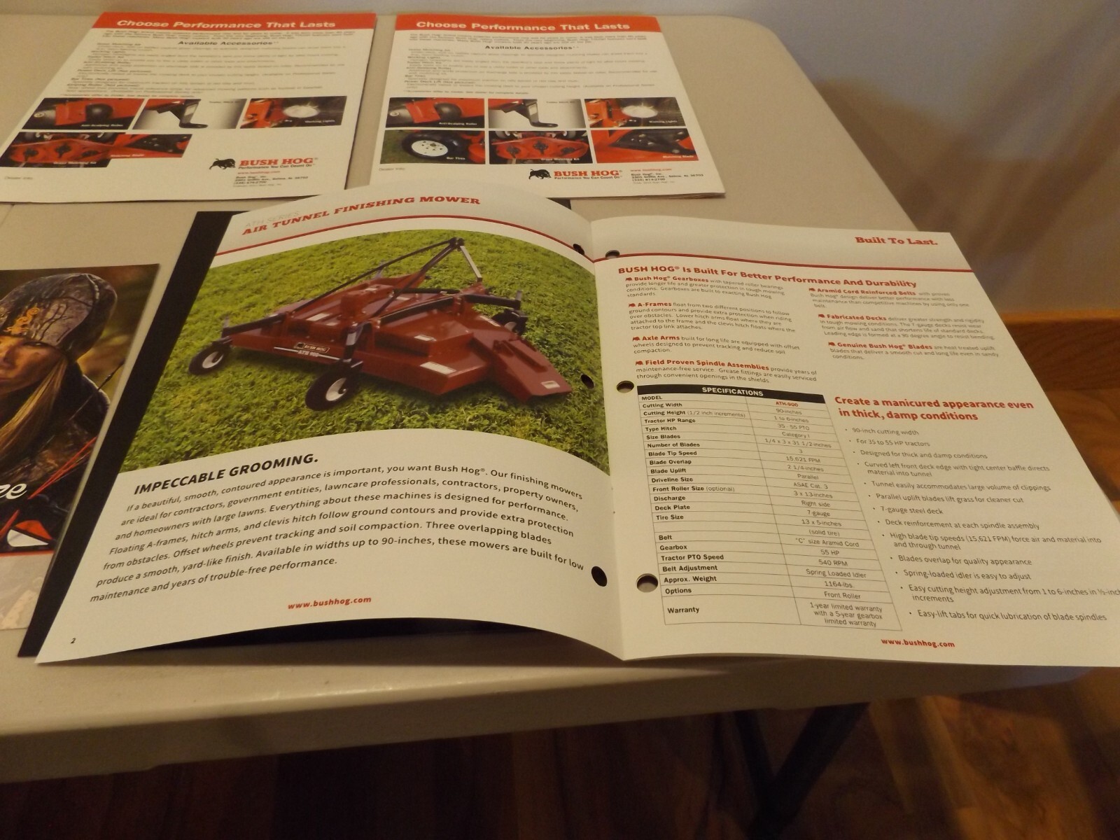 5-pc. BUSH HOG MOWERS, LANDSCRAPE, FINISHING MOWERS, TILLAGE, 2011-2016