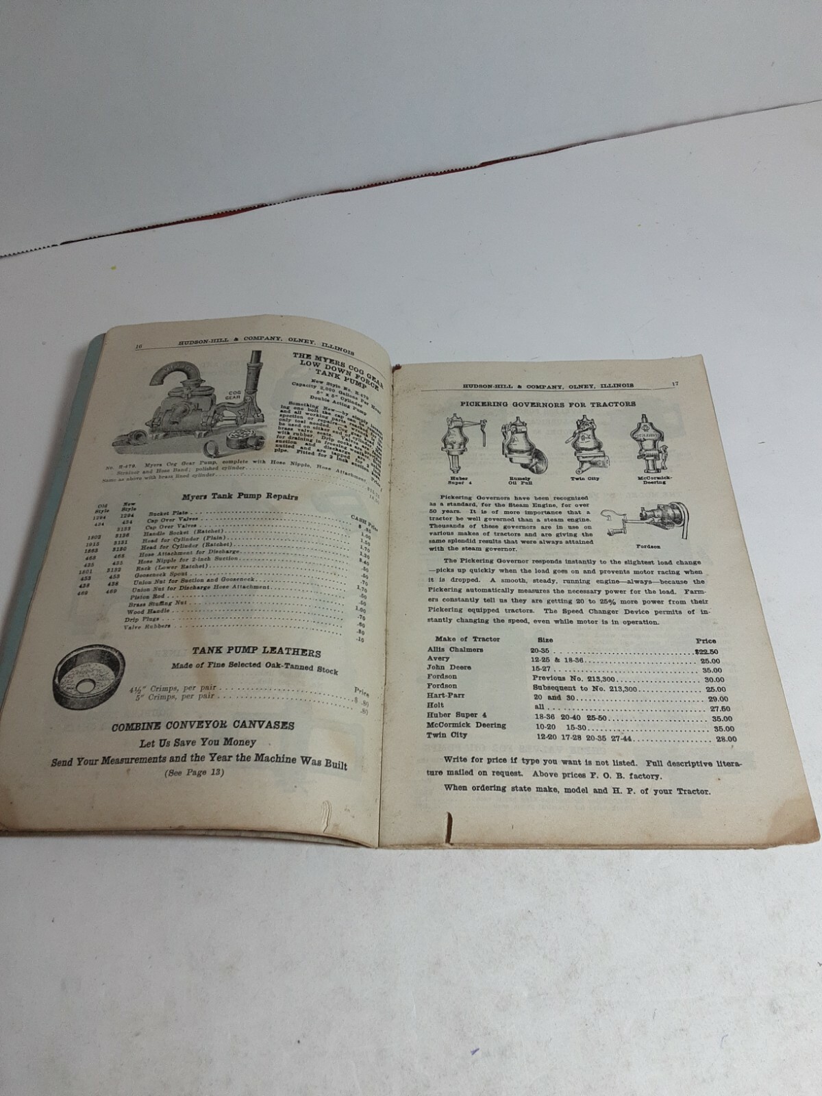 1937 Hudson – Hill & Co Thresher And Mill Supply Catalog