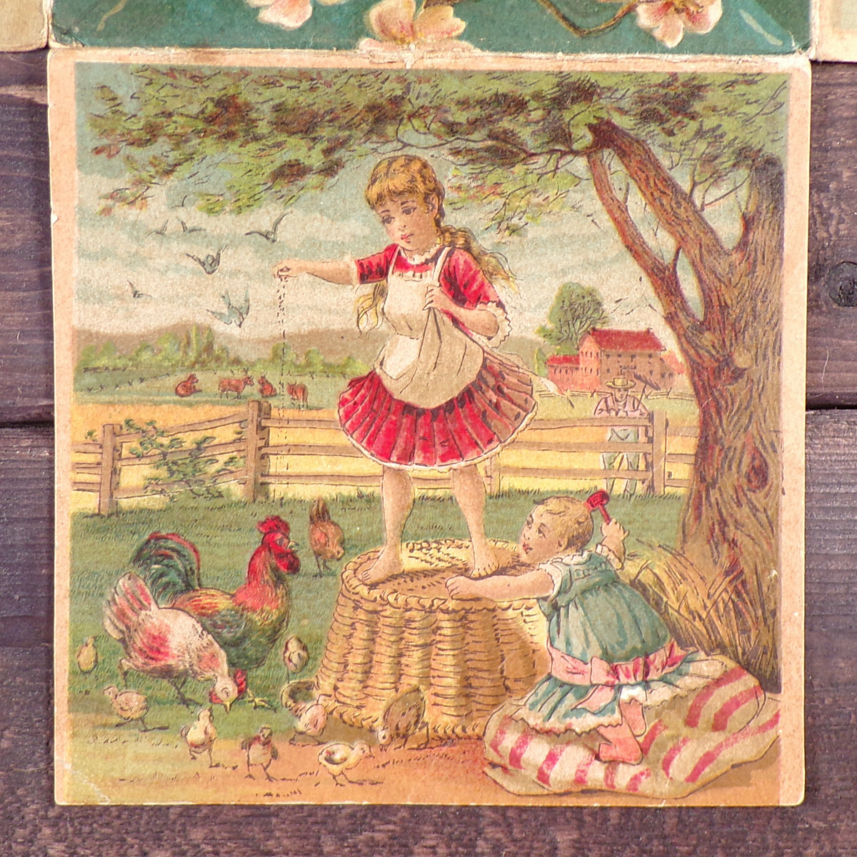 McCormick DEERING MOWER REAPER BINDER FOLD OUT Vintage Farm Victorian Trade Card