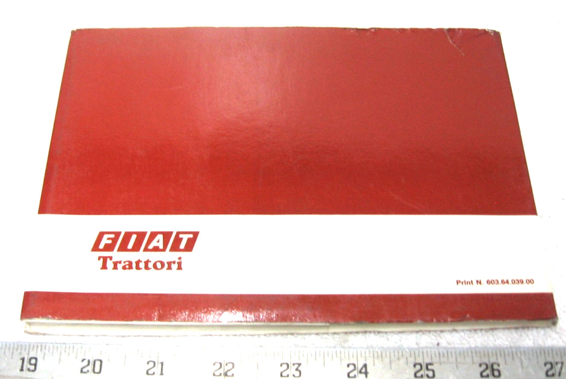 VINTAGE 1983 FIAT AGRI TRACTOR 55-90 60-90 OPERATORS MANUAL