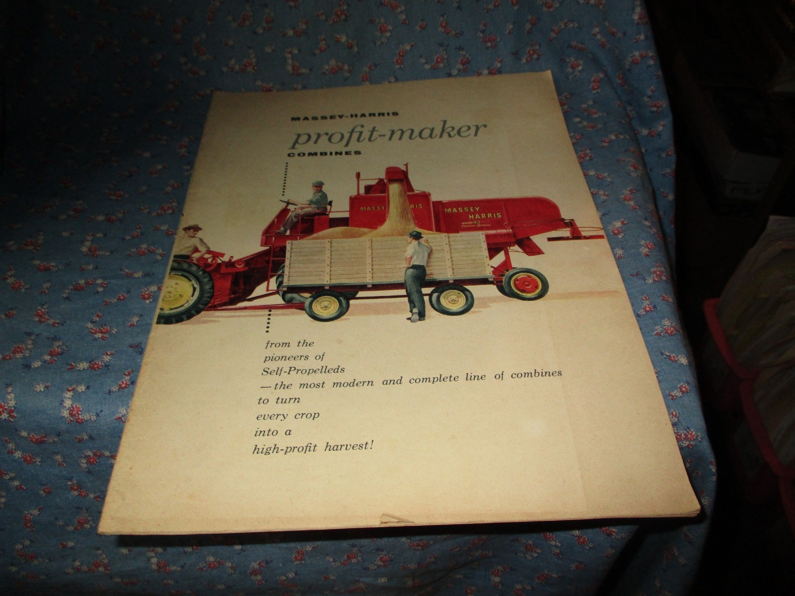Massely-Harris Profit Maker Combines Pamphlet 24 Pg Schliefs Little City St Paul