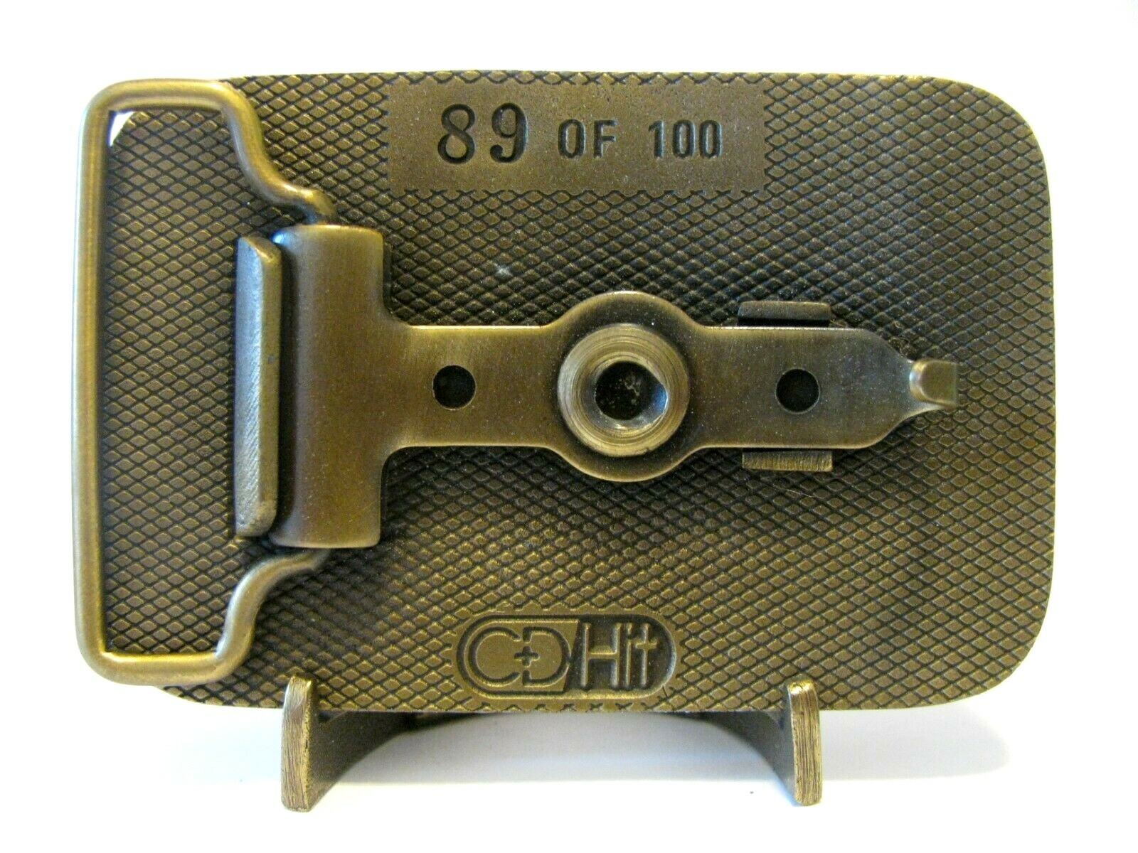 HEATWOLE Threshing Association 1985 Limited Ed Farmer Brass Belt Buckle 89/100