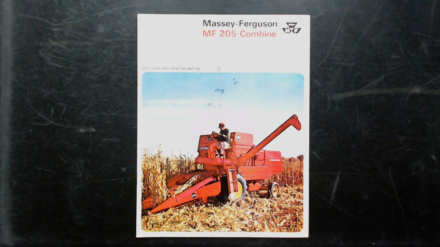 Massey-Ferguson MF 205 Combine Vintage Agricultural Brochure Toronto Canada