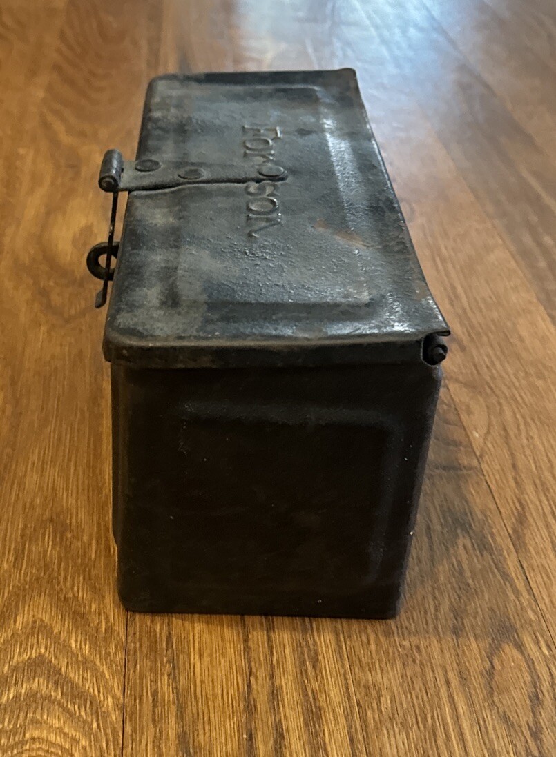 Fordson Tractor Tool Utility Box Antique Farm Collectible Embossed