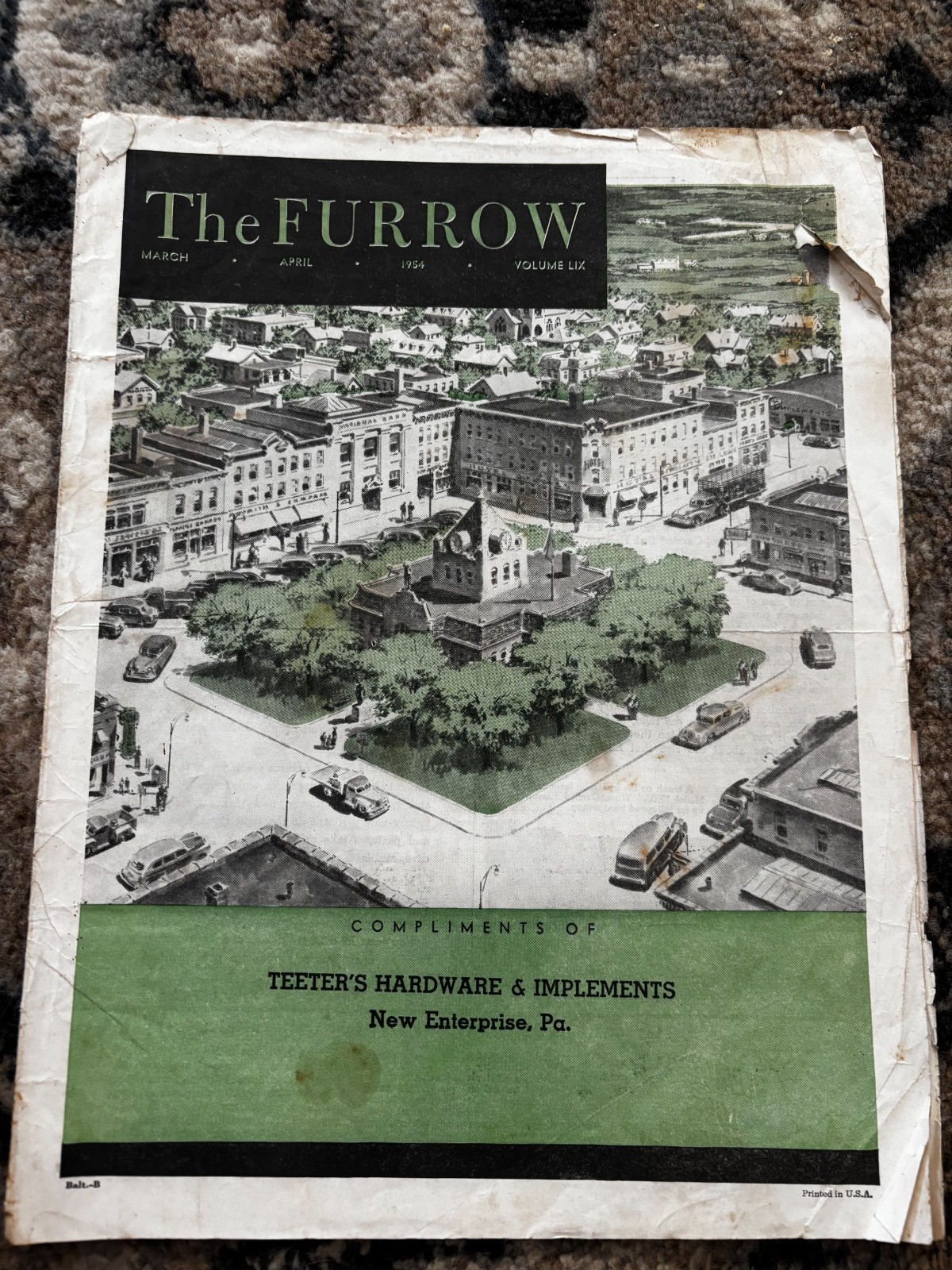 John Deere Furrow Magazine March-April 1954 New Enterprise PA Brochure DCPA26
