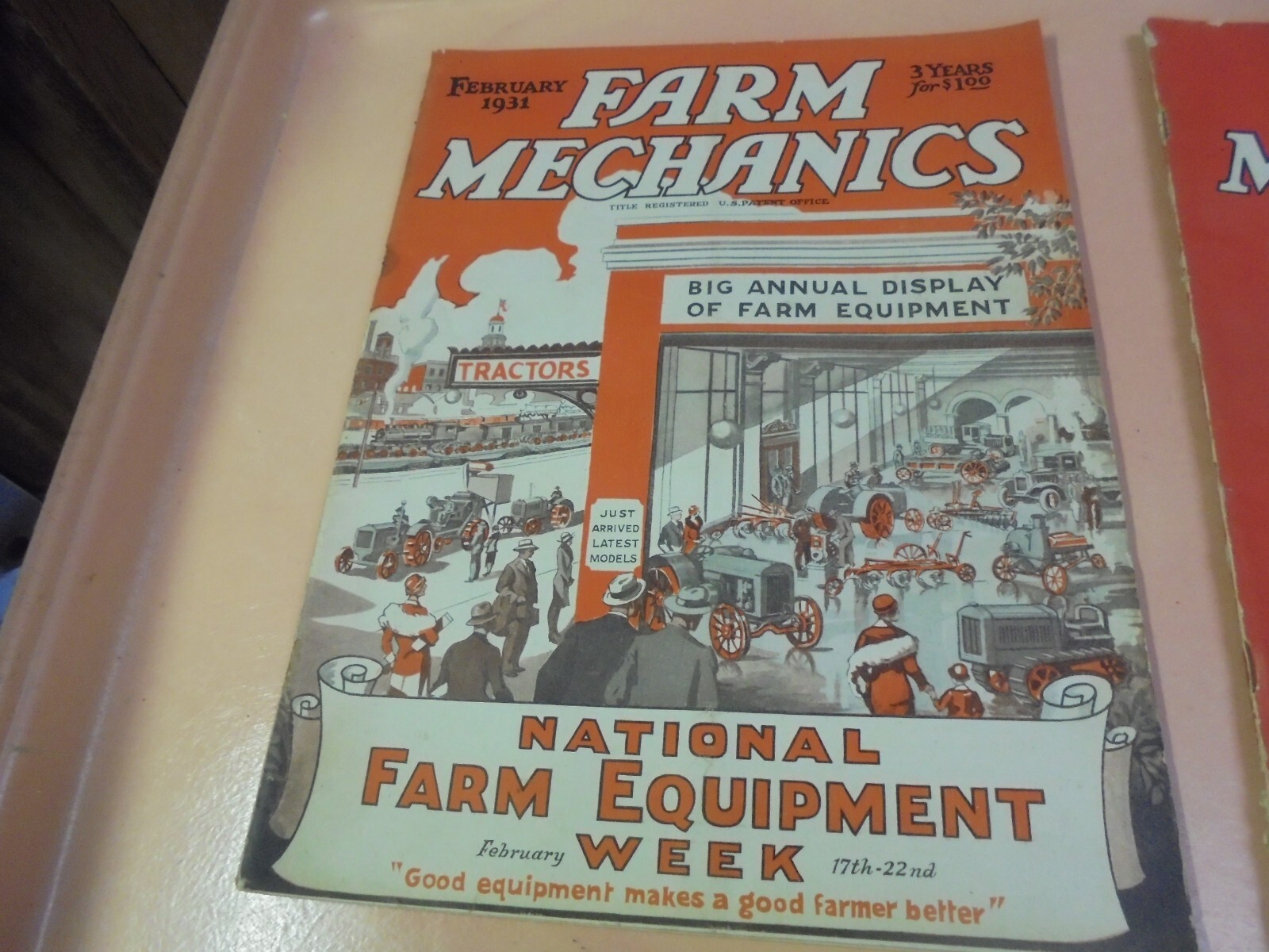 Vintage Lot of Four 1928, 1931 Farm Mechanics Magazines