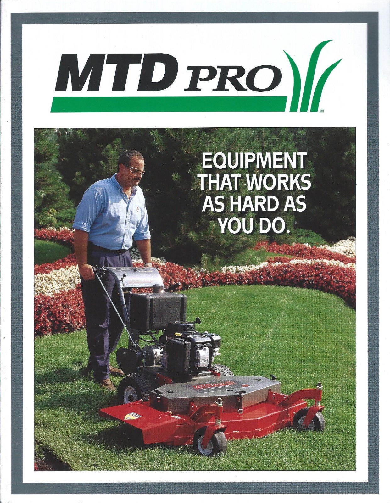 Lawn Equipment Brochure – MTD PRO – Mower et al Product Line – c1997 (LG55)