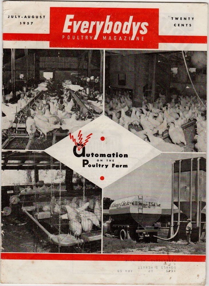 Everybody&rsquo;s Poultry Magazine, July-August 1957, vintage agricultural magazine