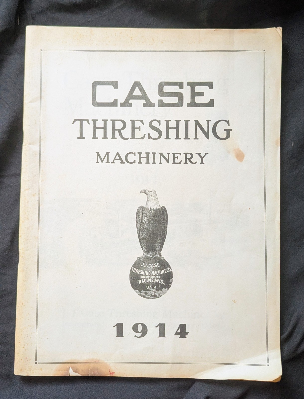 Case Threshing Machinery 1914 Catalog Original