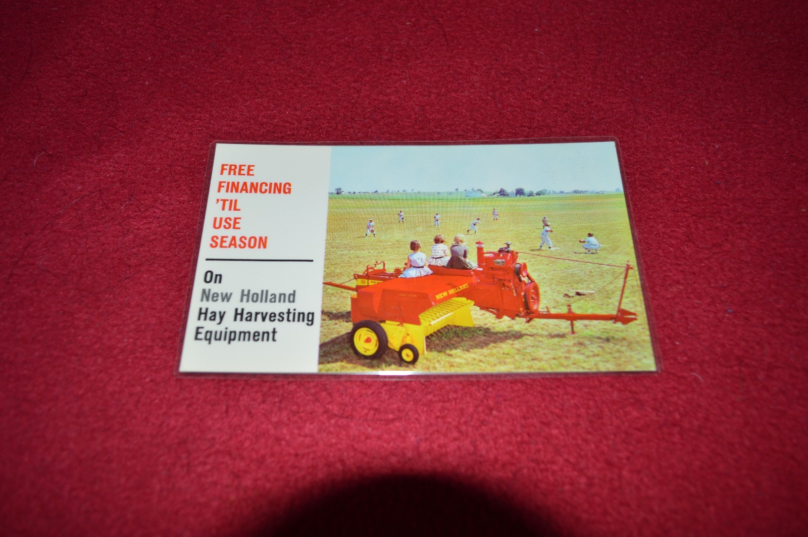 New Holland Hay Harvesting Equipment Dealer&rsquo;s Post Card LCPA3