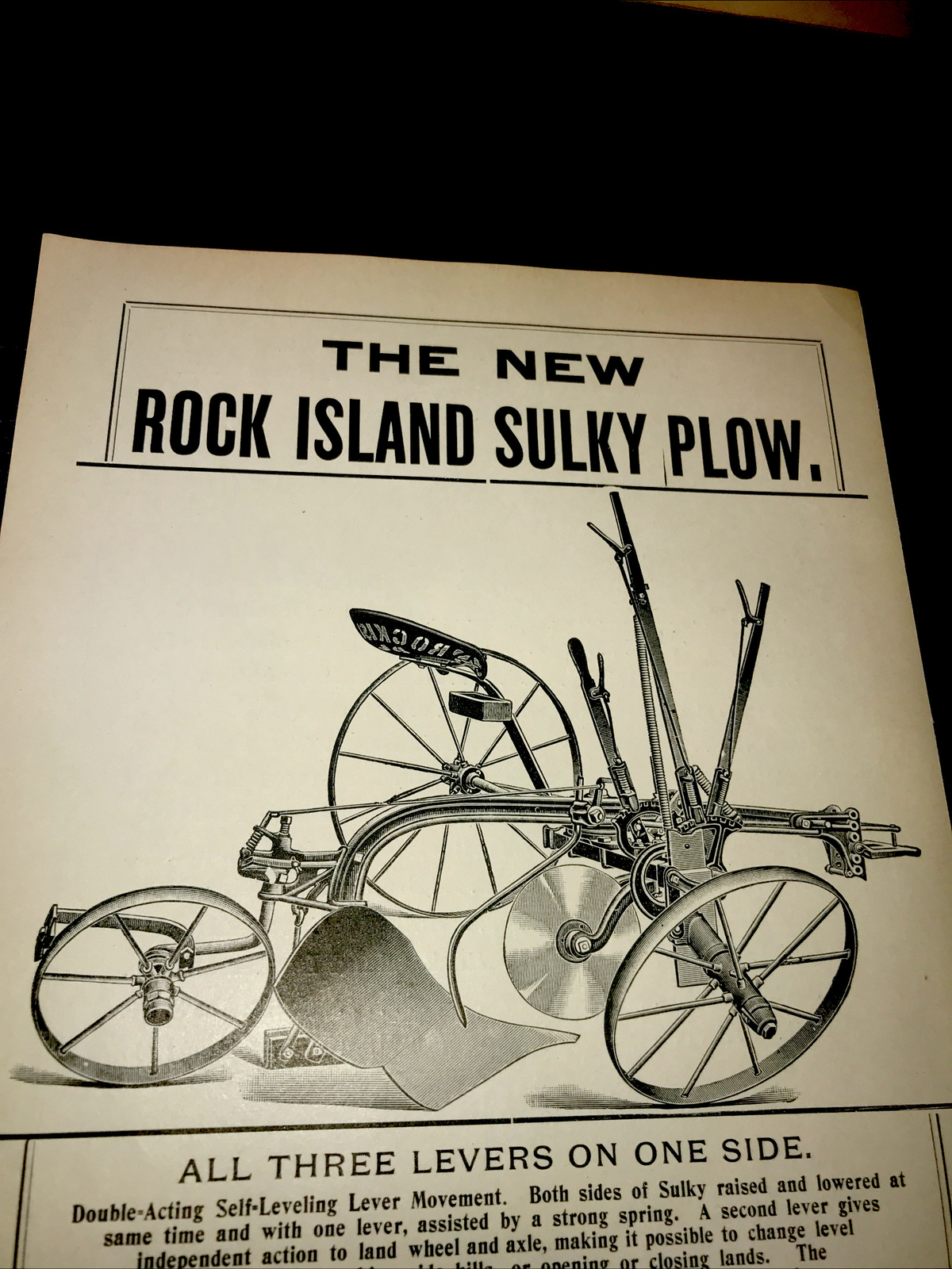 1898 Rock Island Plow Farm Advertising – Kansas City – Missouri