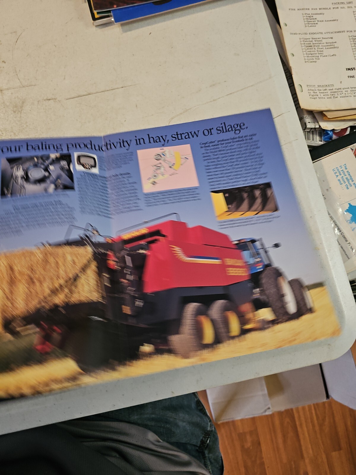 New Holland BB940 BB960 Big Balers Brochure 8 Page Large Poster