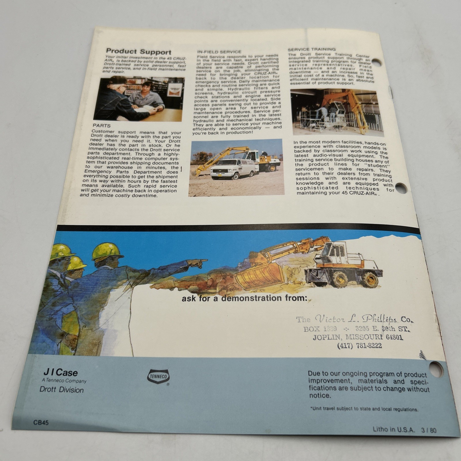 Drott 45 Cruz-Air Excavator Brochure
