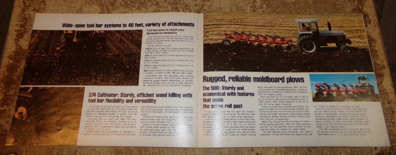 1975 white farm equipment full line catalog missing cover in good shape used
