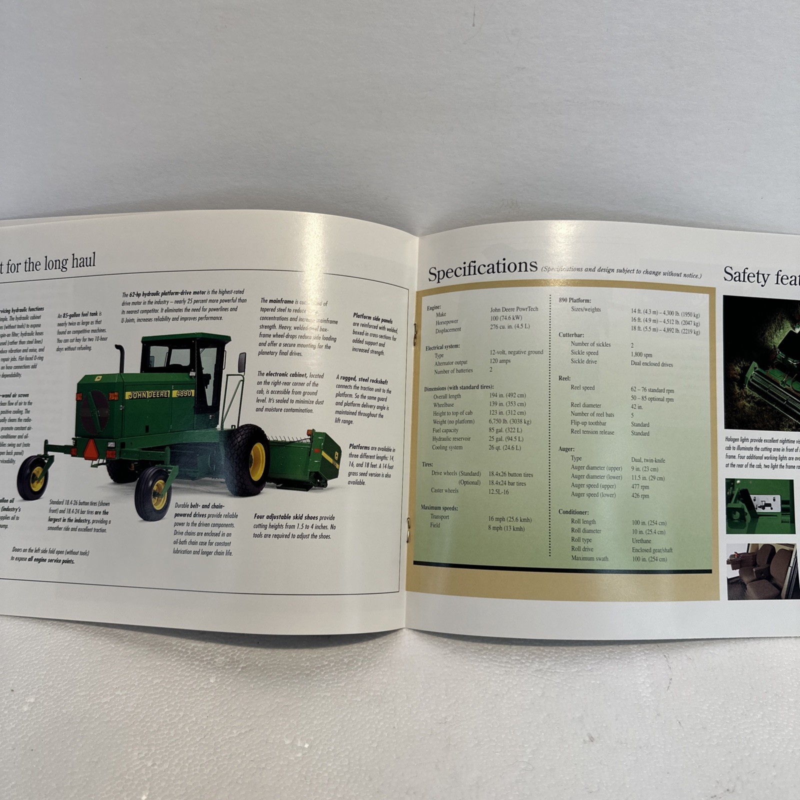 John Deere Commercial Hay Equipment For 1996 Brochure