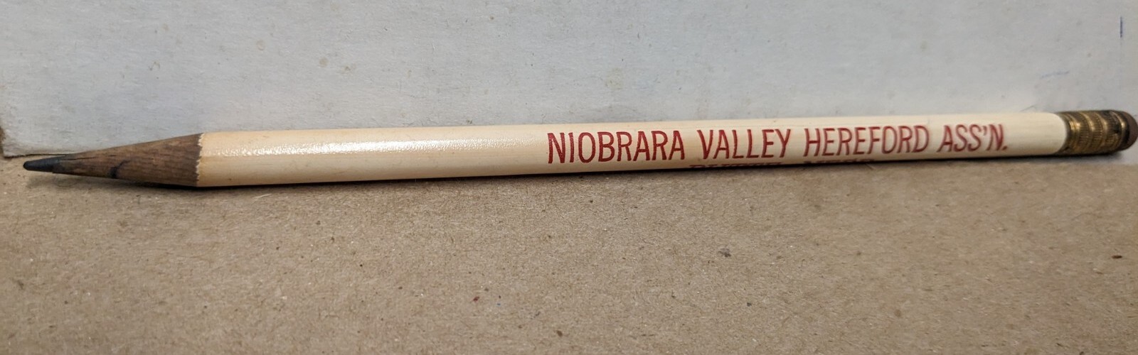 Vintage Niobrara Valley Hereford Association Butte Nebraska NE Pencil