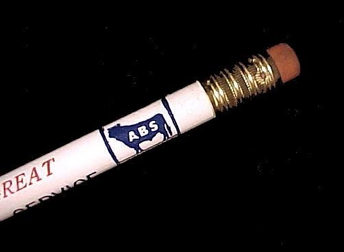 American Breeders Service ABS Lead Pencil Vintage Advertising Souvenir
