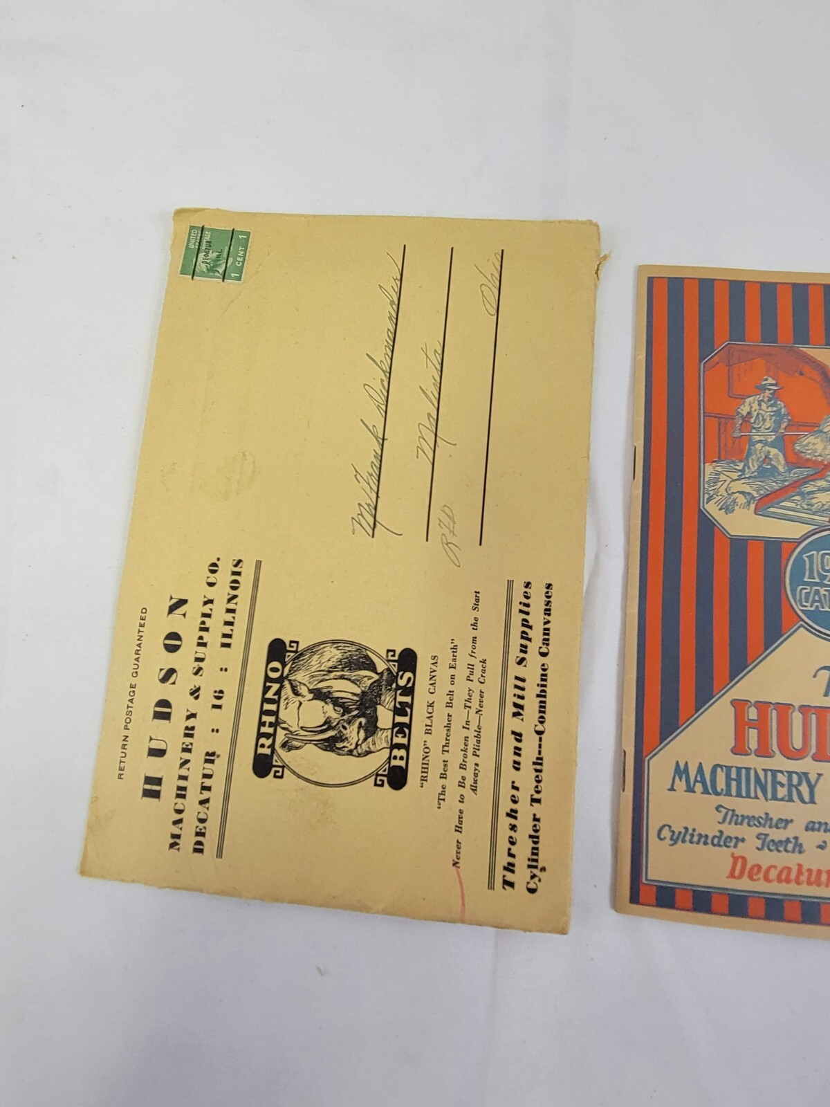 1947 Hudson FARM MACHINERY Thresher CATALOG Vintage Advertising DECATUR Illinois