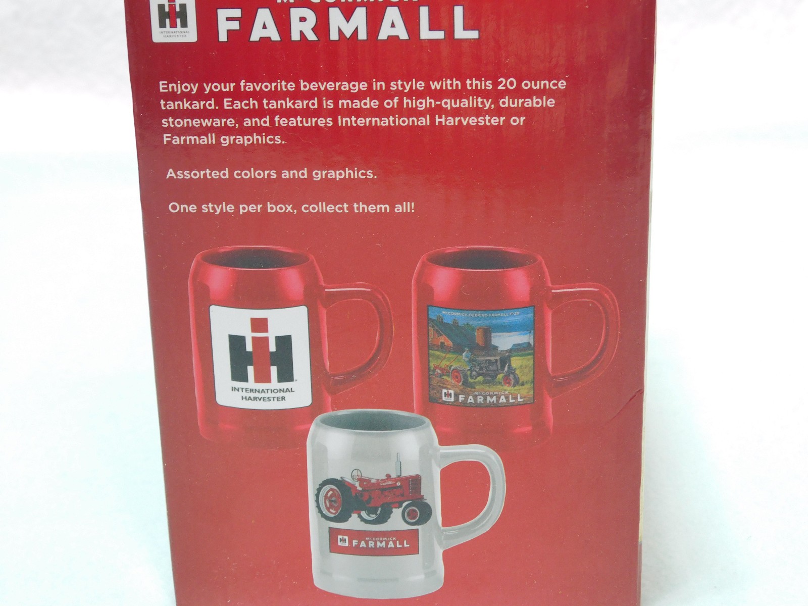 McCormick Farmall 20 Ounce Tankard Mug. New in the Box