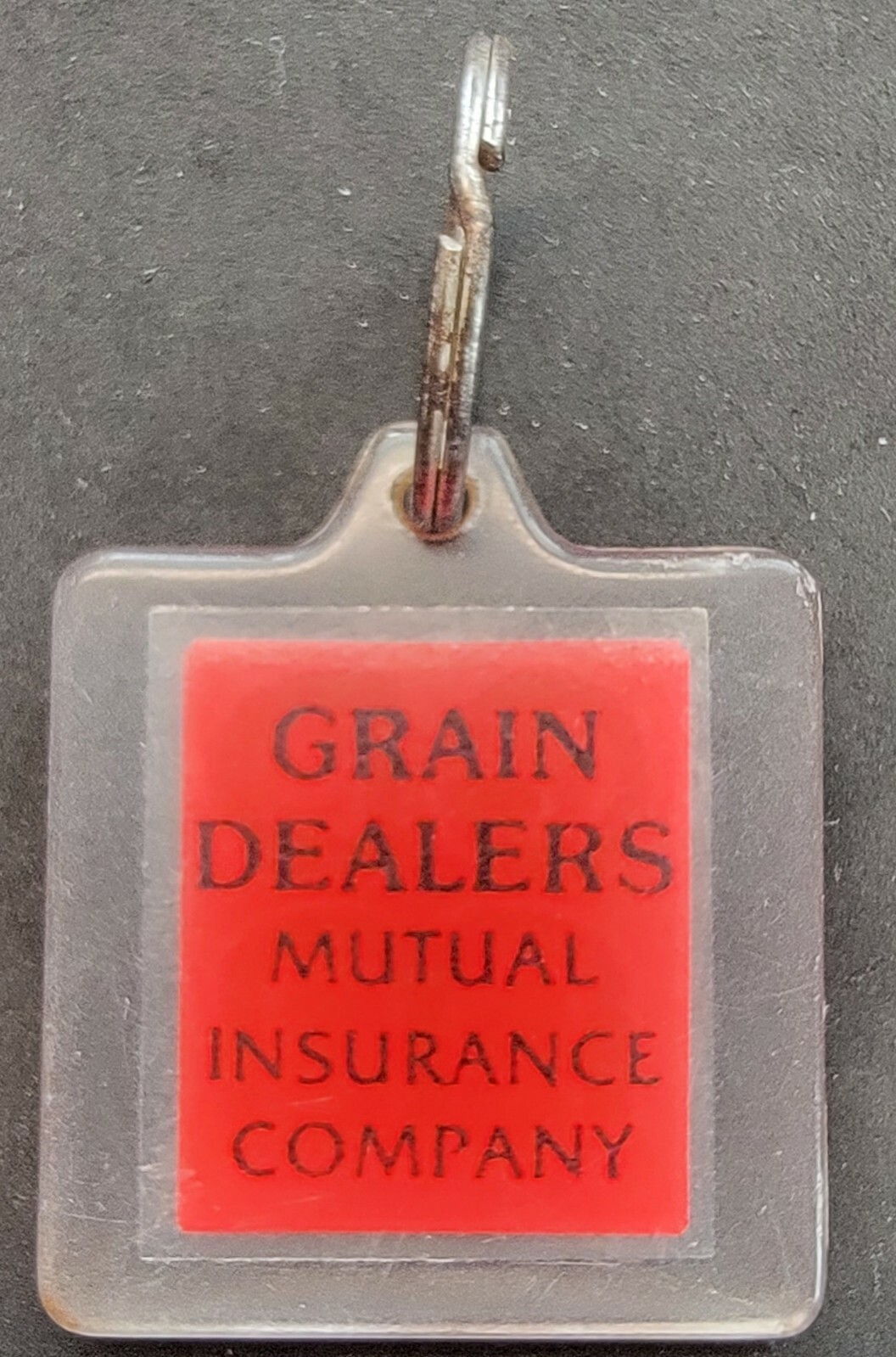 VINTAGE GRAIN DEALERS MUTUAL INSURANCE COMPANIES GDM GREAT DEAL MORE KEYRING FOB
